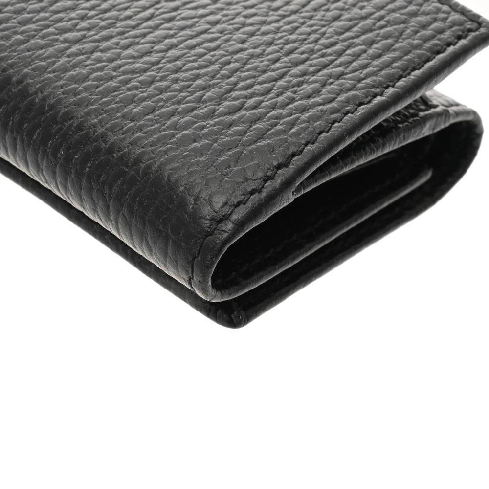Gucci Leather Tri Black fold Wallet Marmont GG - Picture 7 of 8